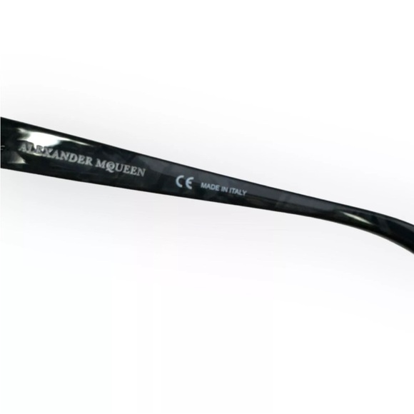 Alexander McQueen Eyeglasses New Gray Tranparent AM0045OA 003 55 17 140 main image 5